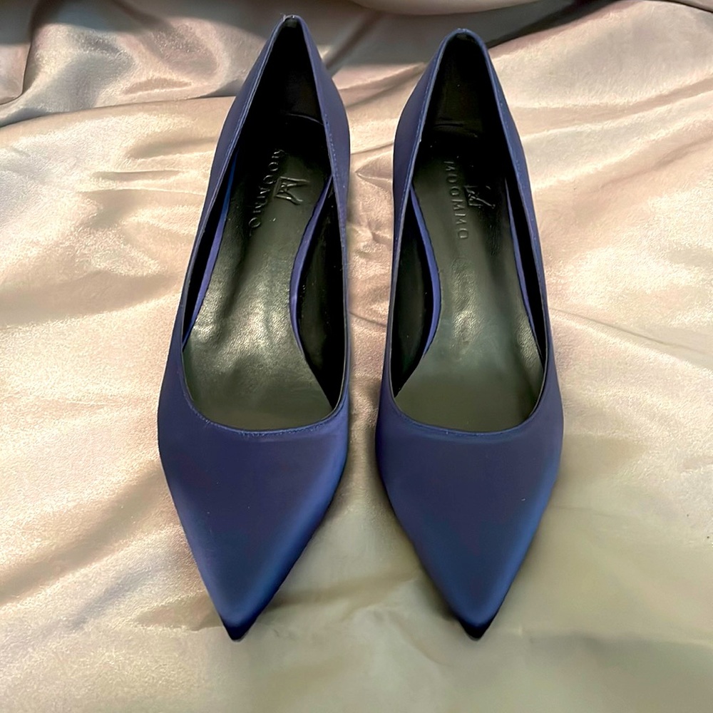 Navy Satin 1in Pump (NEW)
